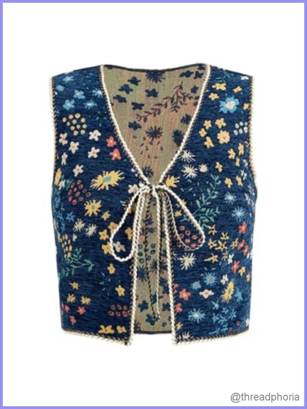 Western Embroidered Crop Vest Sleeveless Women's Cowgirl Rodeo
